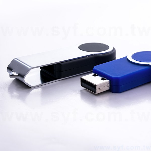 隨身碟-商務禮贈品-藍黑旋轉金屬USB隨身碟-客製隨身碟容量-採購訂製印刷禮品_2